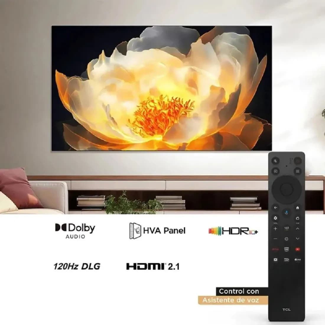 TV TCL 65 Pulgadas 4K UHD LED Smart TV Google TV 65V6C