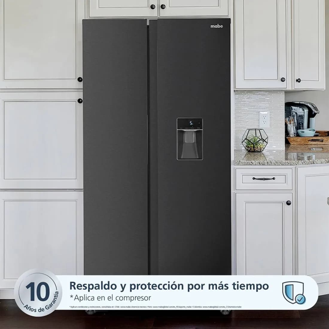 Nevecon Mabe 529 Litros Side by Side Black Steel MSL565QMLSP0