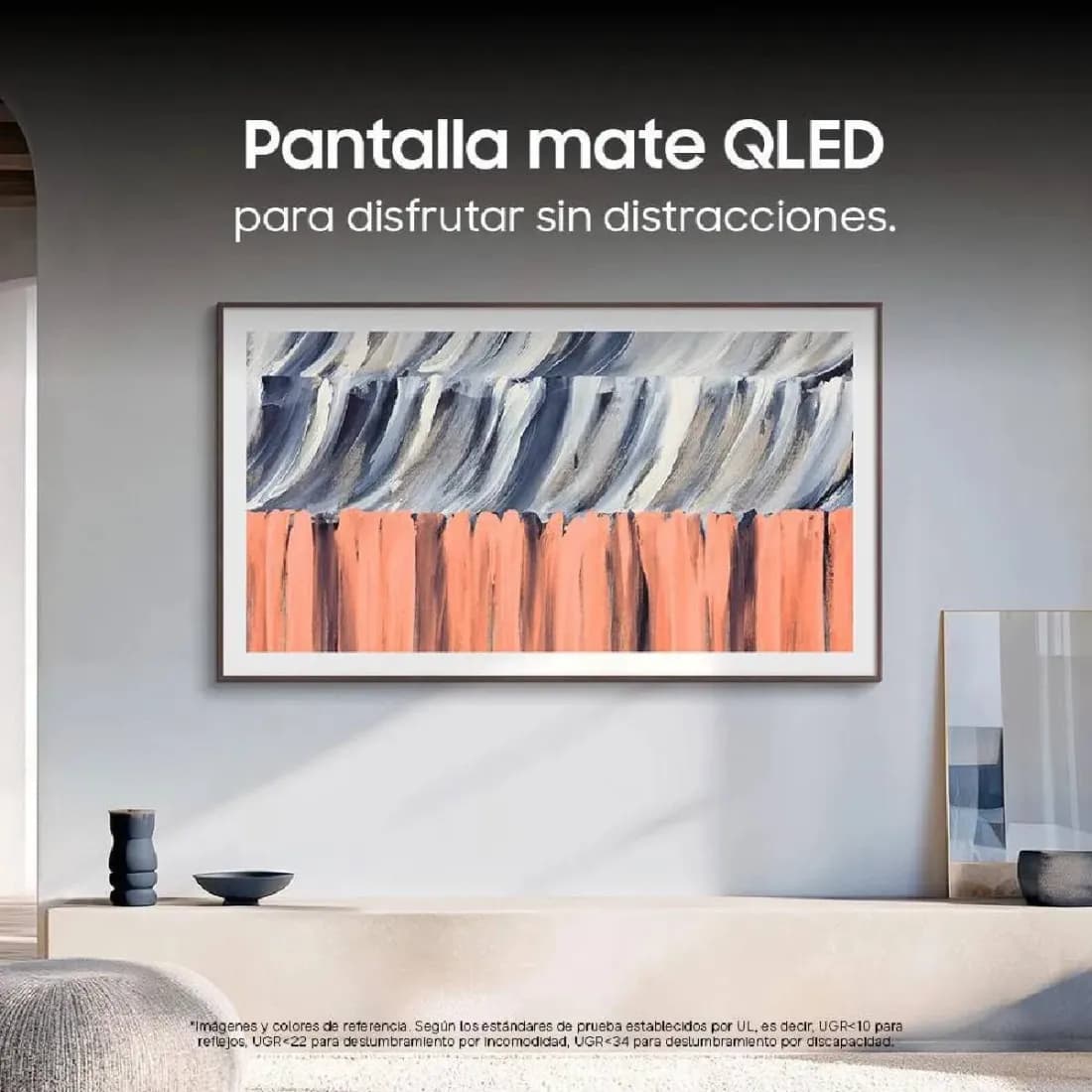 Televisor Samsung 65 pulgadas The Frame Qled 4K + Soporte VG-SCFT65BW/RU F-QN65LS03HEK3