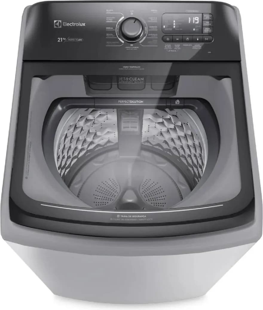 Lavadora Electrolux 21 Kg Carga Superior Impeller Perfect Care Gris LS21I