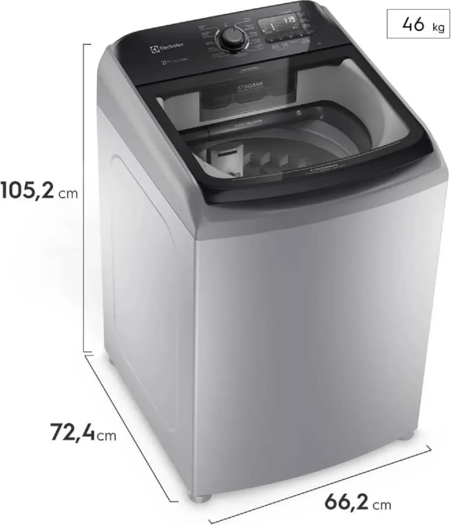 Lavadora Electrolux 21 Kg Carga Superior Impeller Perfect Care Gris LS21I
