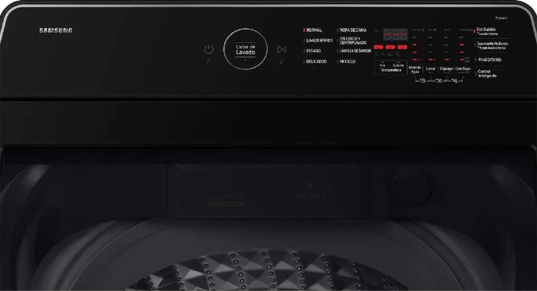 Lavadora Samsung 15 Kg Carga Superior Ecobubble WA70F15E4CCO
